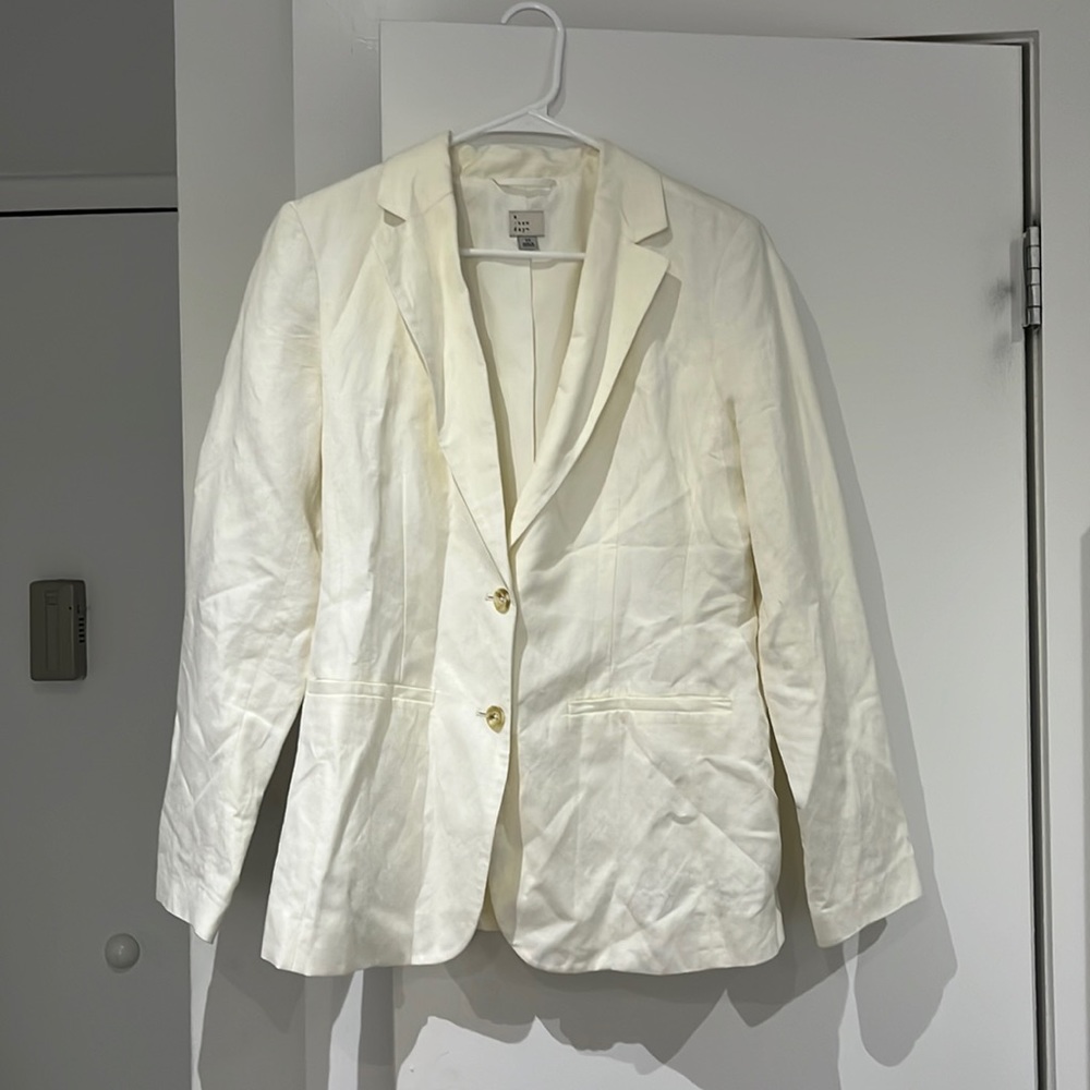 Linen Cream Blazer